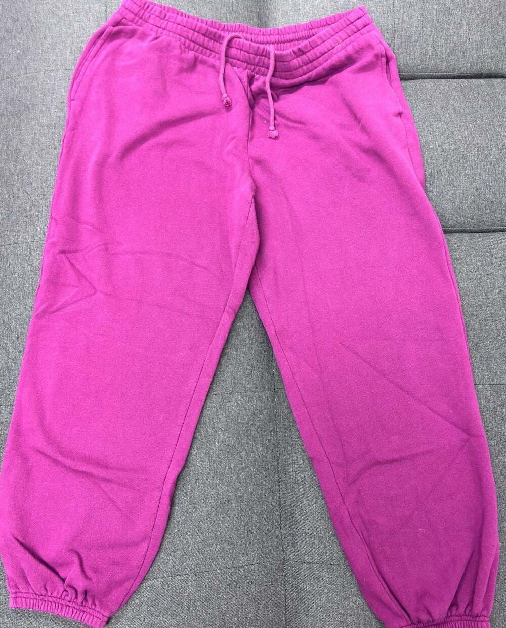 Old Navy SoComfy Sweatpants Size L Magenta Pink Joggers Drawstring